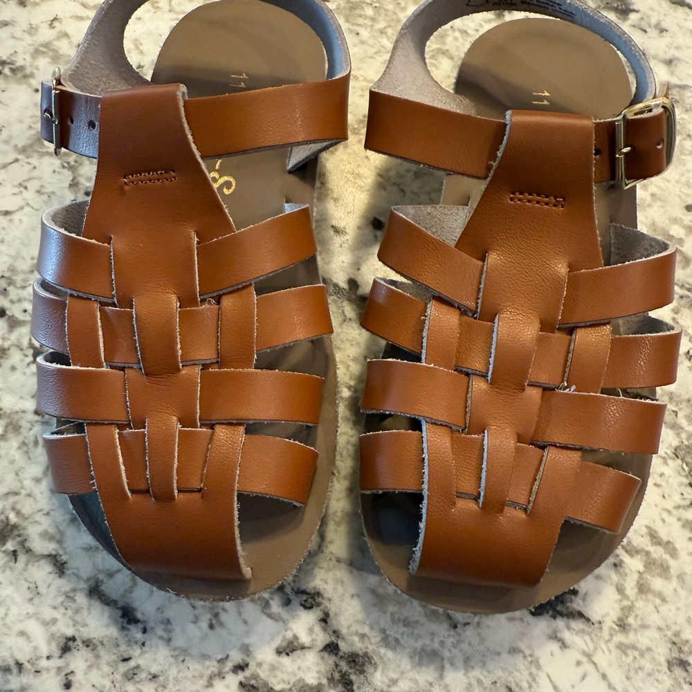 Sun Sans Leather Sandals size 11c